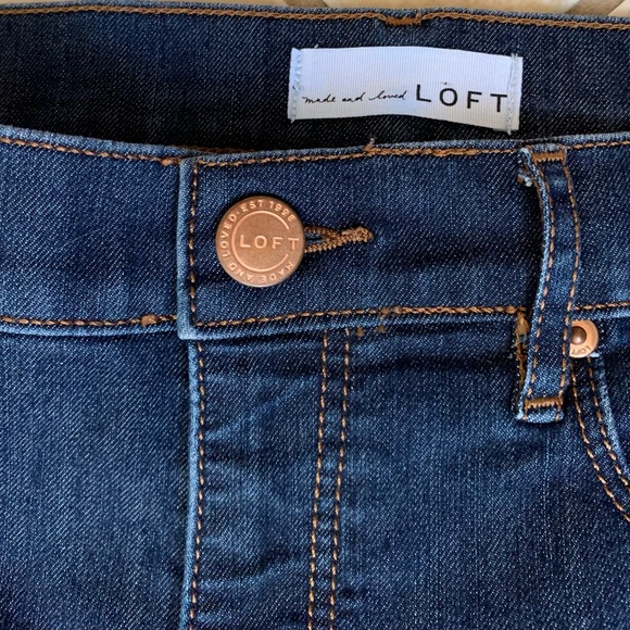 LOFT slim pocket blue jeans women’s size 28 6 - Picture 3 of 13